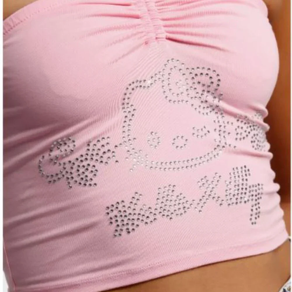 Hello Kitty Rhinestone Girls Halter Top - Picture 3 of 8